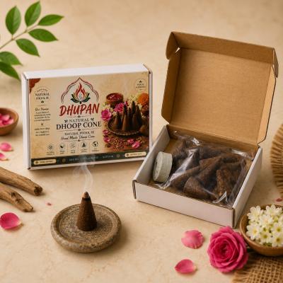 Dhupan Hand Made Phool Cone - 20 Cones